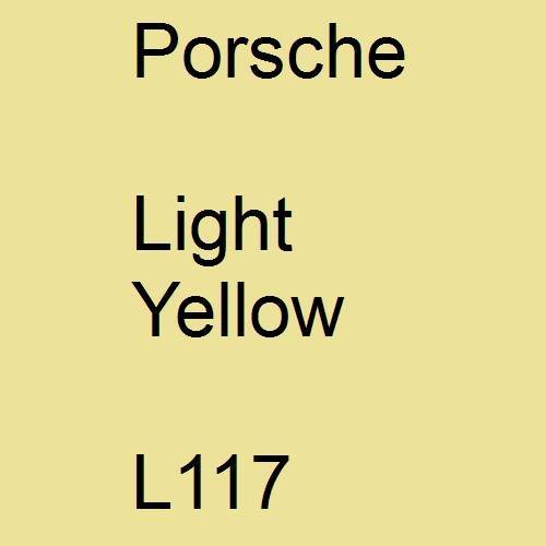 Porsche, Light Yellow, L117.